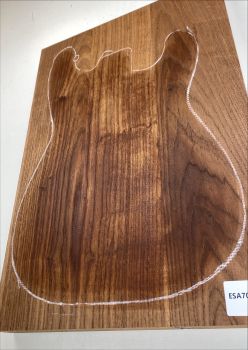 Preview: Body Swamp Ash, 3-pcs., Choco thermo-treated, Unique Piece #164